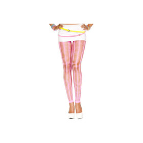 Leggings rose fluo moulant ajouré petits trous 
